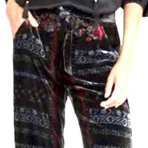 NWT Johnny Was Feza velvet pants